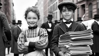 Two Newsies: A Glimpse of New York in 1896