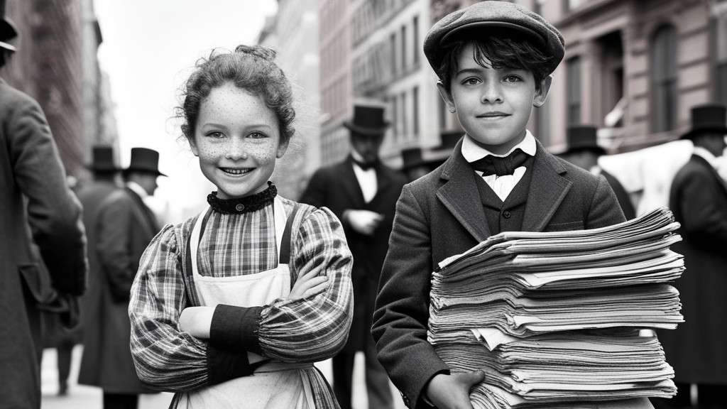 Two Newsies: A Glimpse of New York in 1896