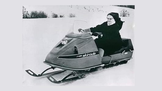 The Story Behind the Iconic Photo of a Nun on a Snowmobile in Fort Kent, Maine